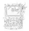 Fig. 01 - Handheld electronic device including automatic preferred selection of a punctuation, and associated method