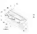 Fig. 01 - Mounting structure of vehicular sunroof visor