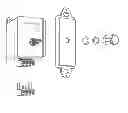 Fig. 01 - Combined surface mount and in-wall mount dimmer