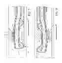Fig. 09 - Rotational atherectomy device with fluid inflatable support elements and two torque transmitting coils