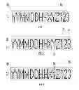 Fig. 02 - Method of printing a product code with a modified character