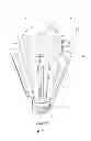 Fig. 02 - LED illumination lamp bulb with internal reflector