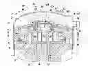 Fig. 01 - Scroll refrigeration compressor with improved retaining means and bypass valves