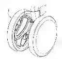 Fig. 01 - Brake device and child carrier provided with the same