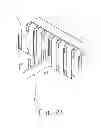 Fig. 22 - Electric connector having a reinforcement frame