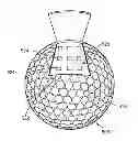 Fig. 01 - Golf ball with lattice reinforced layer