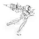 Fig. 32 - Orientable battery for a surgical instrument