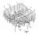 Fig. 02 - Dishwasher having optically differentiated holding spikes in basket for cleaning tall vessels