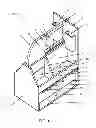 Fig. 02 - Seat divider with recessed top panel and two-way viewing window