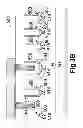 Fig. 06 - Trench MOSFET with trenched floating gates having thick trench bottom oxide as termination