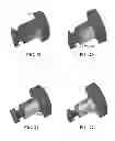 Fig. 14 - Cutting elements retained within sleeves
