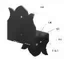 Fig. 06 - Multi-piece hanger for a post-to-beam connection
