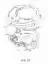Fig. 11 - CHAINSAW WITH GUIDE BAR CLAMPING AND CHAIN TENSIONING ASSEMBLY