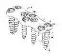 Fig. 01 - Bone plate assembly provided with screw locking mechanisms