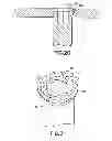 Fig. 13 - Bone plate assembly provided with screw locking mechanisms