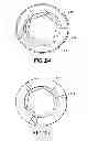 Fig. 16 - Bone plate assembly provided with screw locking mechanisms