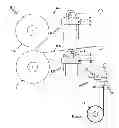 Fig. 01 - Method and means for measured control of tape-like warps for shedding and taking-up operations