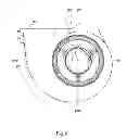 Fig. 09 - High efficiency furnace/air handler blower housing with a side wall having an exponentially increasing expansion angle