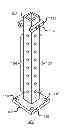 Fig. 01 - Railing support post with threaded receivers