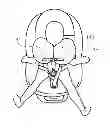 Fig. 01 - Childcare device including inflatable safety elements