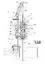 Fig. 10 - Device for laying a pipe in an expanse of water, and related structure and method