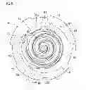 Fig. 06 - Scroll compressor having first and second oil grooves formed in fixed and orbiting scroll that are communicable