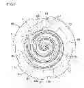 Fig. 08 - Scroll compressor having first and second oil grooves formed in fixed and orbiting scroll that are communicable