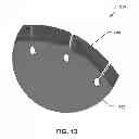 Fig. 13 - ABRASIVE ARTICLE HAVING REVERSIBLE INTERCHANGEABLE ABRASIVE SEGMENTS
