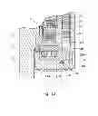 Fig. 16 - Downhole driving unit having a spring member for assembling a hydraulic motor housing