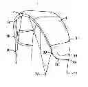 Fig. 01 - Inflatable Kite with Leading Edge Swept Forwards at Wingtip
