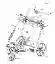 Fig. 01 - Accessory cross bar for a bicycle trailer