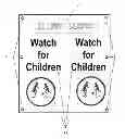 Fig. 01 - Child safety post sign