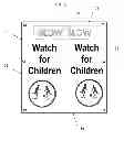 Fig. 03 - Child safety post sign