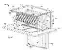 Fig. 01 - Food service unit including recirculating ventilation system and fire suppression system