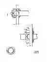 Fig. 14 - Pivoting Horizontal and Vertical Scaffold Members and a Method of Erecting an Offset Scaffold Platform