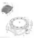 Fig. 02 - Wrist mounted watchcase having separable main body and surrounding protective frame and wristwatch incorporating same