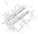 Fig. 01 - Electrical plug connector for solder-mounting on a circuit board with tolerance compensation