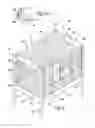 Fig. 03 - Infant crib having paired sets of vertically hinged doors for creating opening along entire side wall