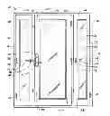 Fig. 01 - Hardware for a hinged light panel