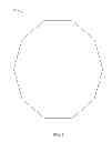 Fig. 02 - Decagonal shaped diamond which displays hearts and arrows pattern