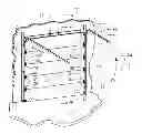 Fig. 01 - Overhead door with spring-loaded roller hinges