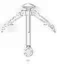 Fig. 13 - Caddy for grappling hook and deployment spool assembly