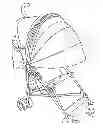 Fig. 01 - EXTENDABLE STROLLER SHADE