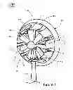 Fig. 02 - FLUID TURBINE WITH VARIABLE PITCH SHROUD SEGMENTS