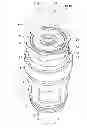 Fig. 01 - Spring element and corresponding piston pump for delivering fluids