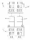 Fig. 01 - Bus bar lockingly attached to a housing of an electrical connector and its end inserted between rows of power contacts of the electrical connector