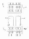 Fig. 02 - Bus bar lockingly attached to a housing of an electrical connector and its end inserted between rows of power contacts of the electrical connector
