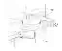 Fig. 01 - Flush Valve Handle and Check Valve Assembly
