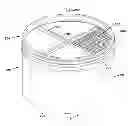 Fig. 01 - Seal arrangement for filter element; filter element assembly; and, methods