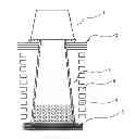 Fig. 01 - Tantalum-material multilevel distillation crucible and distillation process
